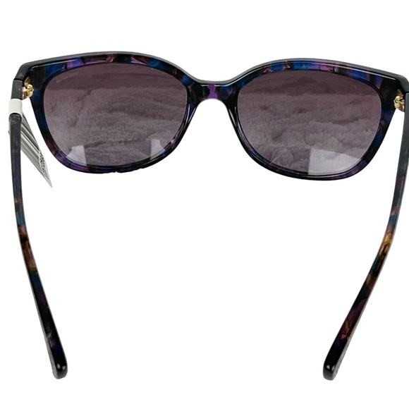 Coach NEW Sunglasses Cat Eye Purple Confetti Tortoise Logo Plate 52888H - Picture 9 of 12